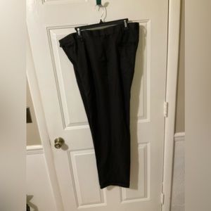 3/$12 Sale Saddlebred Mens Pleated Dress Pants Sz 38 x 32 Black Cuffed EUC